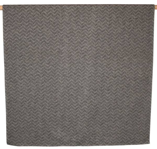 David Fussenegger Wohndecke Velvet 'Fischgrät' 135 x 200 cm Anthrazit - Grau