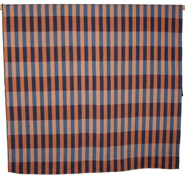 David Fussenegger Wohndecke Nova 'Stäbchen' 145 x 220 cm Navy - Blau
