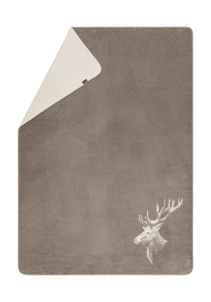 David Fussenegger Kurzflor- Wohndecke Savona 'Hirschkopf' 150 x 200 cm