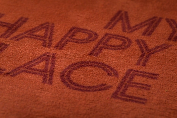 David Fussenegger Kurzflor- Wohndecke Savona 'my happy place' 150 x 200 cm Terracotta - Orange