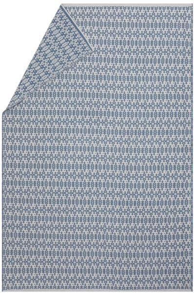 David Fussenegger Plaid Nova 'Ethno' 220 x 145 cm Filz - Blau