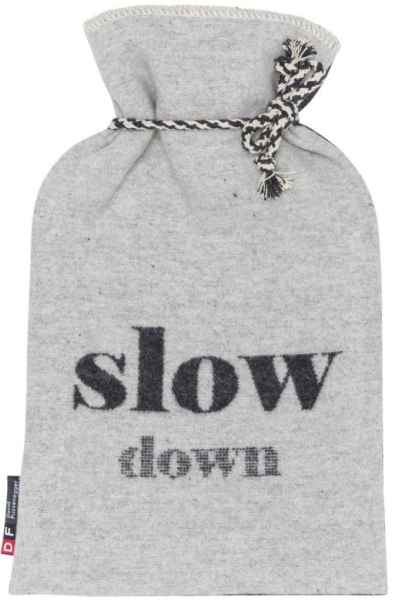 David Fussenegger Wärmflasche 'slow down' 2L 21 x 38 cm Filz - Grau
