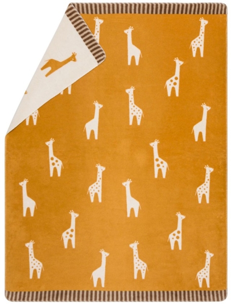 David Fussenegger Kinderdecke Mila 'Giraffen' 150 x 200 cm Gold - Gelb