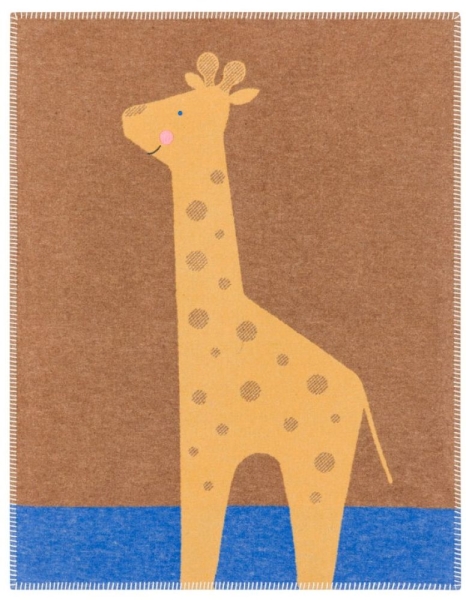 David Fussenegger Babydecke Lili mit Stick 'Giraffe' 70 x 90 cm Braun
