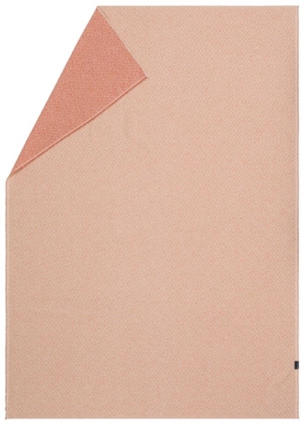 David Fussenegger Wohndecke Leinenmix Alba 'faux uni' 140 x 200 cm Terracotta