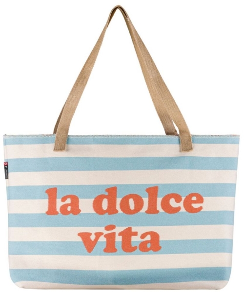 David Fussenegger Tasche Goliath 'la dolce vita' 65 x 40 cm Jade - Blau