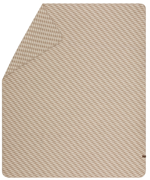 David Fussenegger Wolldecke Merano 'Welle' 160 x 200 cm Natur