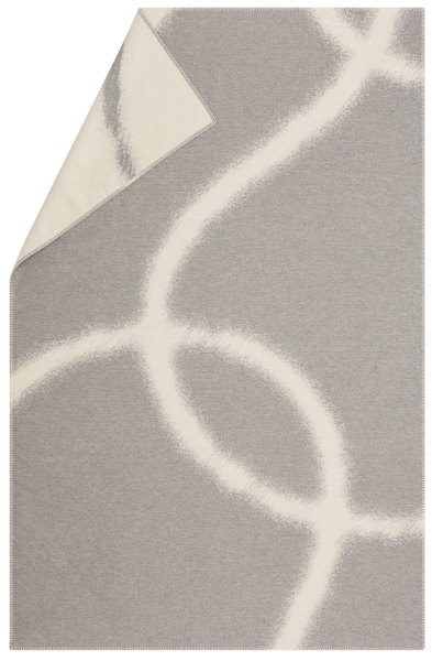 David Fussenegger Wohndecke Plaid Carla 'linear' 135 x 200 cm Grau