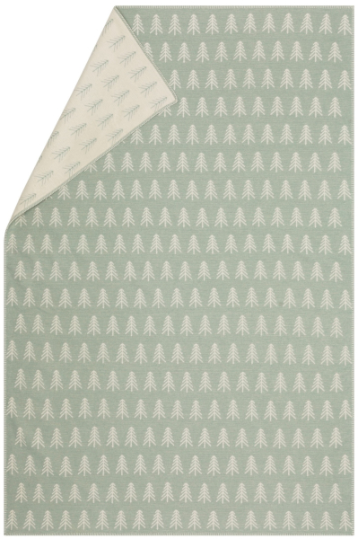 David Fussenegger Wohndecke Plaid Carla 'Tannen' 135 x 200 cm Glasgrün