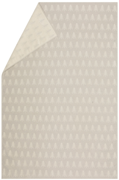 David Fussenegger Wohndecke Plaid Carla 'Tannen' 135 x 200 cm Filz - Hellgrau