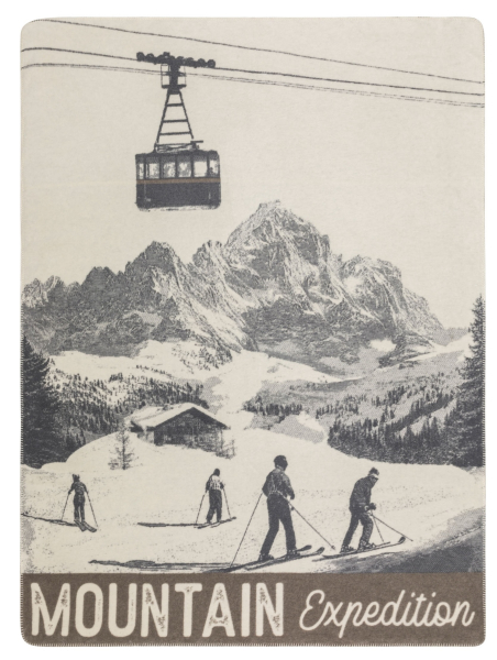 David Fussenegger Kurzflor- Wohndecke Savona 'Mountain Expedition' 150 x 200 cm Grau