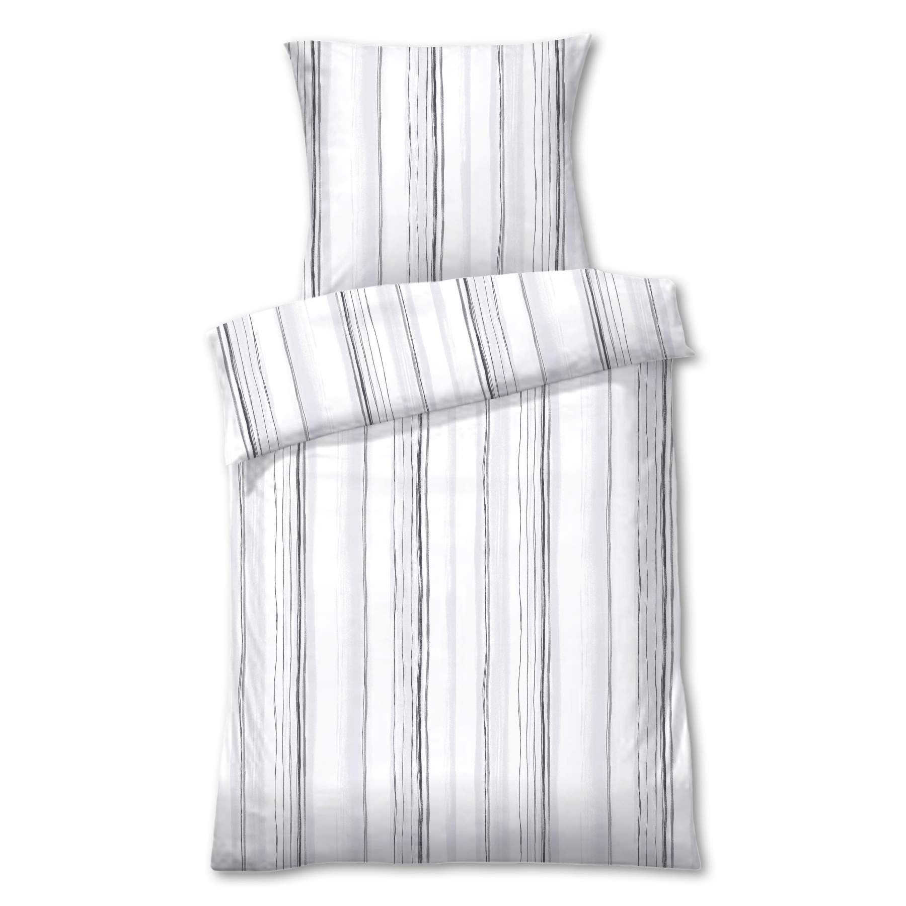 Dyckhoff Weichfrottier Bettwäsche 'Lola' Silber- Grau