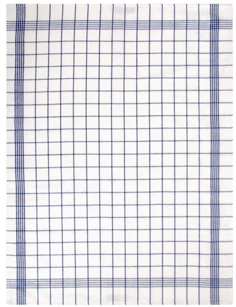 Dyckhoff Geschirrtuch Halbleinen 'Karo'  60 x 80 cm Blau