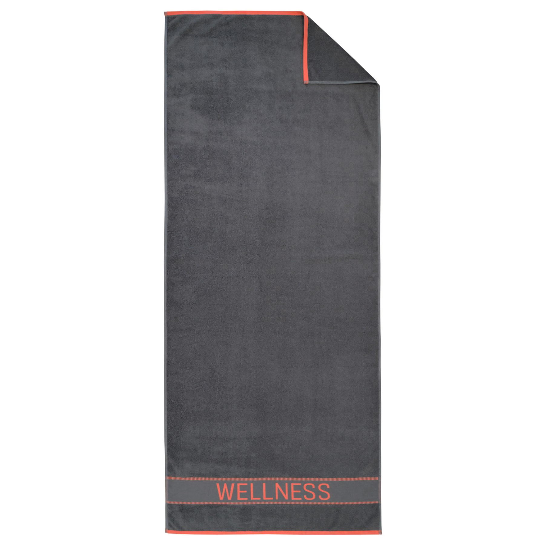 Dyckhoff Saunatuch Liegetuch 'Wellness' 80 x 200 cm Anthrazit- Grau