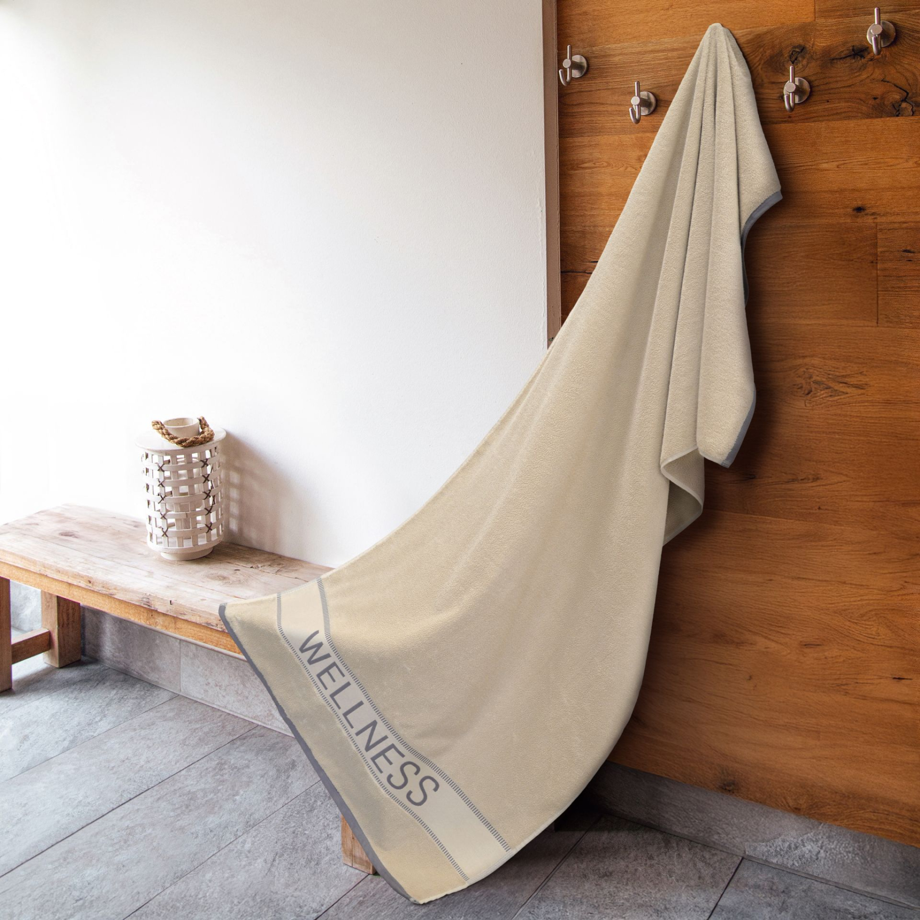 Dyckhoff Saunatuch Liegetuch 'Wellness' 80 x 200 cm Sand- Beige