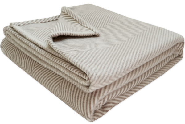framsohn Wohndecke Flanell Fischgrät 150 x 200 cm
