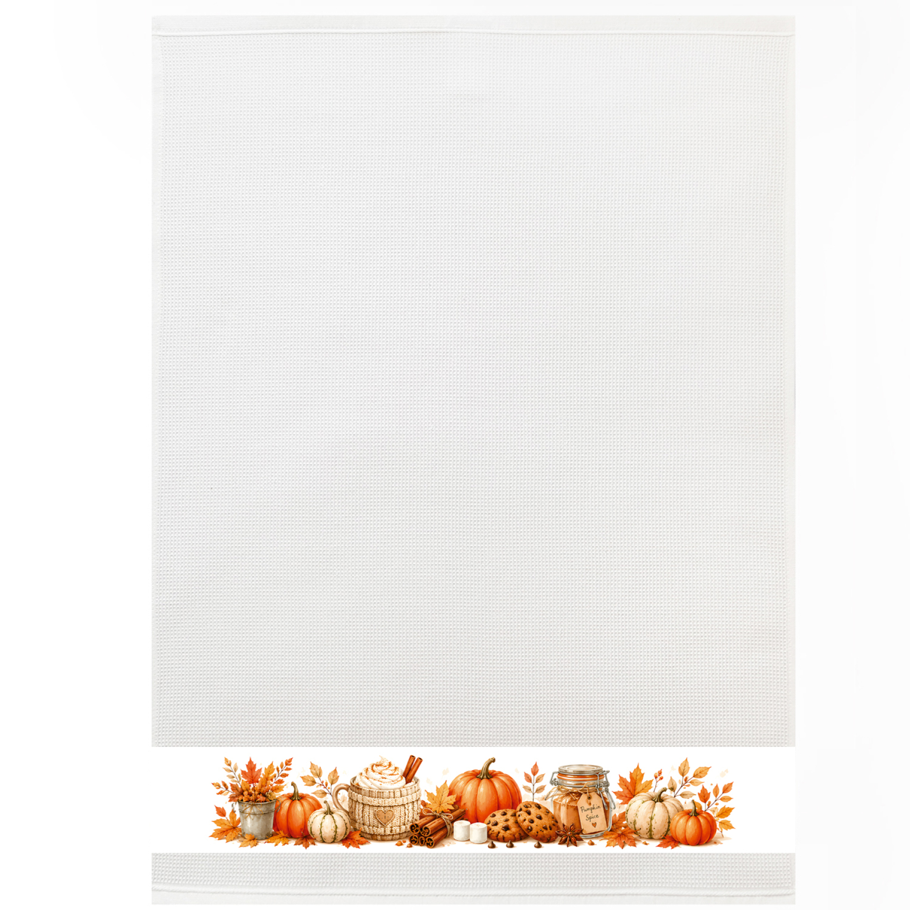 framsohn Geschirrtuch Waffel 'Pumpkin spice' 50 x 70 cm Weiß