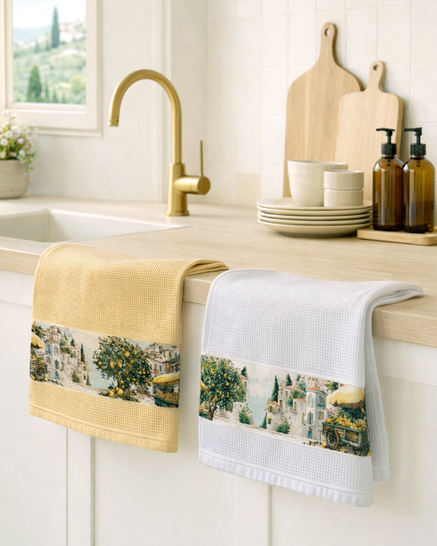 framsohn Geschirrtuch Waffel 'Sizilien' 50 x 70 cm