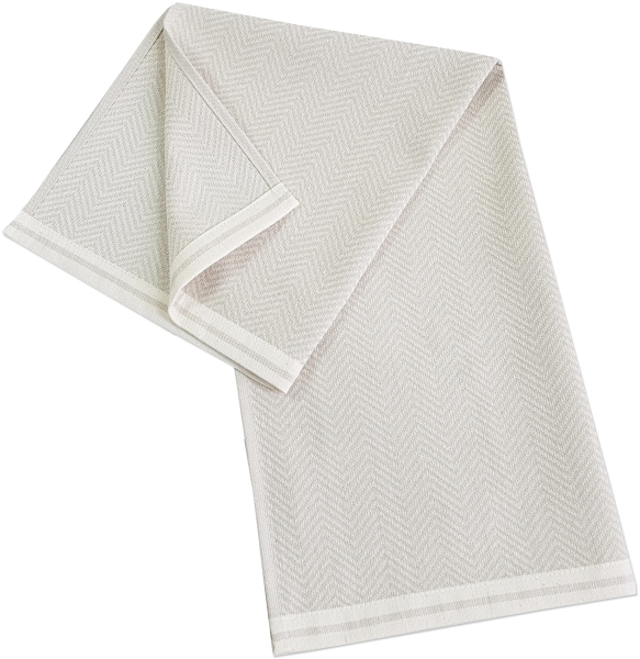 framsohn Geschirrtücher Modern Kitchen 'Fischgrät' Beige 50 x 70 cm