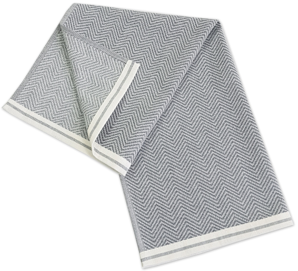 framsohn Geschirrtücher Modern Kitchen 'Fischgrät' 50 x 70 cm Grau