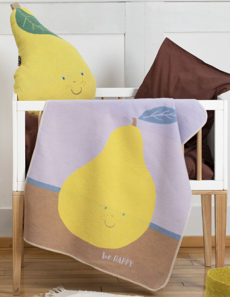 David Fussenegger Babydecke Juwel 'Birne' 70 x 90 cm Hellviola - Lila #