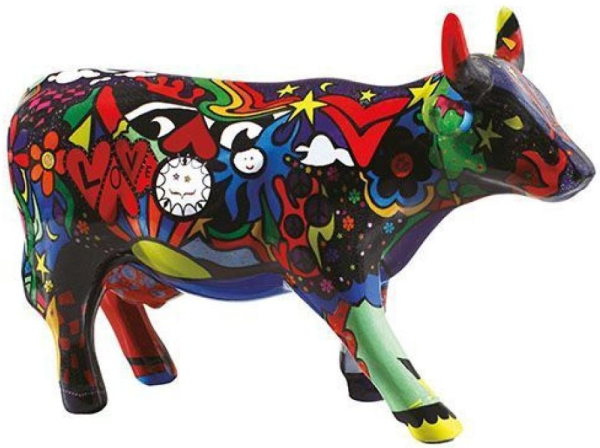 Moosy in the Sky with Diamonds - Cowparade Kuh Medium